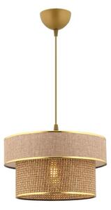Lampadario a cavo ERO 1xE27/60W/230V marrone/oro
