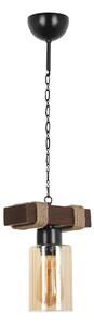 Lampadario a catena JASMIN 1xE27/40W/230V marrone/beige