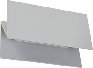Applique da esterno Lucande LED Meja, grigio, metallo, 27 cm, IP54