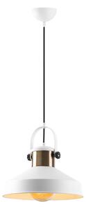 Lampada a sospensione su cavo DODO 1xE27/40W/230V bianco/bronzo
