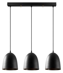 Lampadario a sospensione su cavo TATTOO 3xE27/40W/230V nero