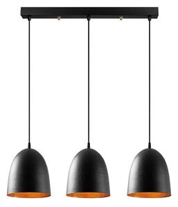Lampadario a sospensione su cavo TATTOO 3xE27/40W/230V nero