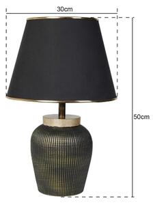 Lampada da tavolo RAMZES 1xE27/40W/230V nero/oro