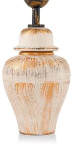 Lampada da tavolo RAMZES 1xE27/40W/230V crema/oro
