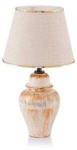 Lampada da tavolo RAMZES 1xE27/40W/230V crema/oro