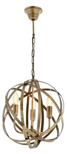 Lampadario a catena IRONBALL 3xE27/40W/230V dorato