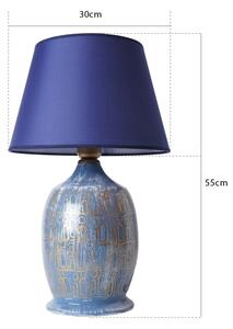 Lampada da tavolo RAMZES 1xE27/40W/230V blu