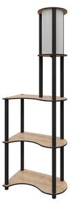 Lampada da terra NOTO con ripiani 1xE27/40W/230V beige/nero