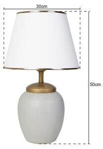 Lampada da tavolo RAMZES 1xE27/40W/230V bianca/grigia