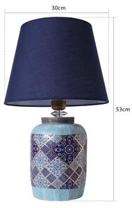 Lampada da tavolo RAMZES 1xE27/40W/230V blu