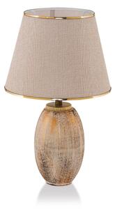 Lampada da tavolo RAMZES 1xE27/40W/230V crema/oro