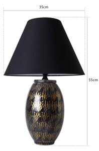 Lampada da tavolo RAMZES 1xE27/40W/230V nera