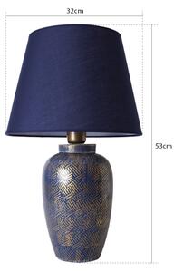 Lampada da tavolo RAMZES 1xE27/40W/230V blu