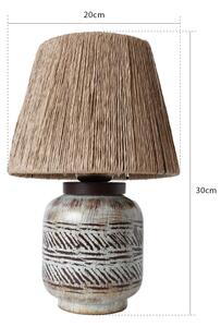 Lampada da tavolo RAMZES 1xE27/40W/230V marrone