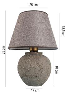 Lampada da tavolo RAMZES 1xE27/40W/230V marrone
