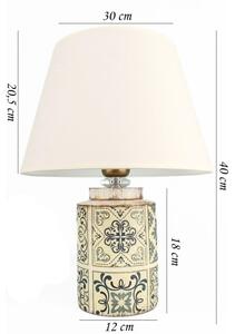 Lampada da tavolo RAMZES 1xE27/40W/230V bianca