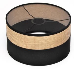 Lampada a sospensione su cavo ALBA 1xE27/15W/230V diam. 25 cm nero/marrone