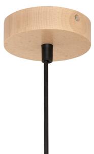 Lampada a sospensione su cavo ALBA 1xE27/15W/230V diam. 25 cm nero/marrone