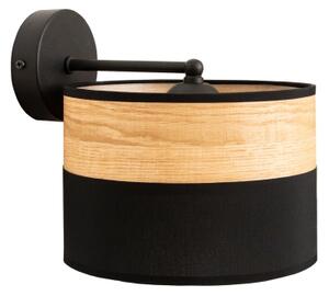 Lampada da parete ALBA 1xE27/15W/230V nero/marrone