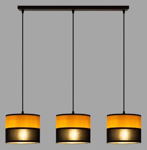 Lampadario a cavo ALBA 3xE27/15W/230V nero/marrone