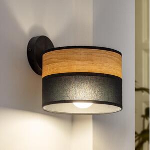 Lampada da parete ALBA 1xE27/15W/230V nero/marrone