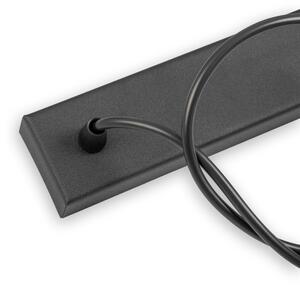 Lampadario a cavo ALBA 3xE27/15W/230V nero/marrone