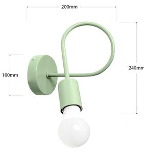 Lampada da parete OXFORD 1xE27/15W/230V verde