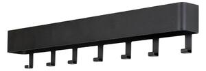 Attaccapanni da parete nero in metallo con scaffale 72 cm Dax Play – Spinder Design