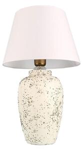 Lampada da tavolo RAMZES 1xE27/40W/230V bianca/crema