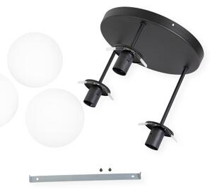 Lampadario a plafone MOONLIGHT 3xE27/15W/230V nero