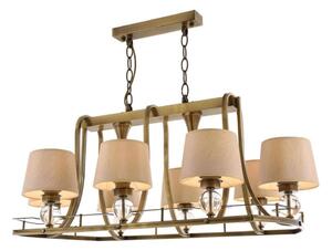 Lampadario a catena NARA 6xE27/40W/230V ottone
