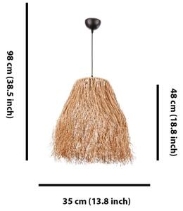 Lampada a sospensione con cavo FRINGE 1xE27/40W/230V in rafia