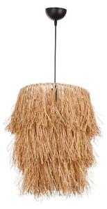 Lampadario a sospensione TASSEL 1xE27/40W/230V in rafia