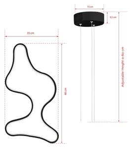 Lampadario LED sospeso con cavo ARTISAN LED/36W/230V 6500K nero