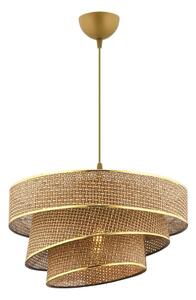 Lampadario a sospensione COUPER 1xE27/60W/230V marrone/oro