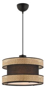 Lampadario a sospensione HALO 1xE27/60W/230V marrone/beige