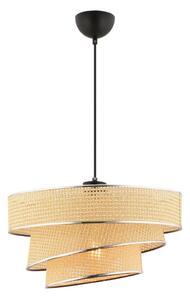 Lampadario a sospensione su cavo COUPER 1xE27/60W/230V beige/cromo lucido