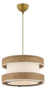 Lampadario con cavo HALO 1xE27/60W/230V crema/beige