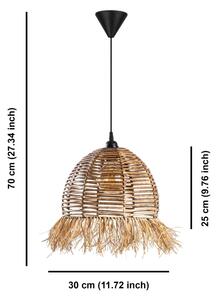 Lampadario sospeso con cavo RUYO 1xE27/40W/230V marrone