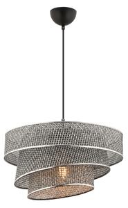 Lampadario a cavo COUPER 1xE27/60W/230V grigio/cromo lucido
