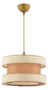 Lampadario a cavo HALO 1xE27/60W/230V beige/crema