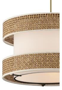 Lampadario con cavo HALO 1xE27/60W/230V crema/beige