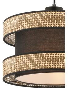 Lampadario a sospensione HALO 1xE27/60W/230V marrone/beige