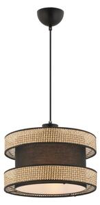 Lampadario a sospensione HALO 1xE27/60W/230V marrone/beige