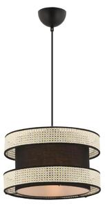 Lampadario a cavo HALO 1xE27/60W/230V nero/crema