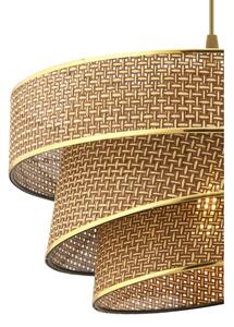 Lampadario a sospensione COUPER 1xE27/60W/230V marrone/oro