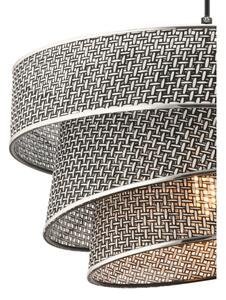 Lampadario a cavo COUPER 1xE27/60W/230V grigio/cromo lucido
