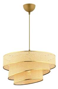 Lampada a sospensione con cavo COUPER 1xE27/60W/230V beige/oro