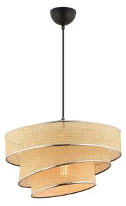Lampadario a sospensione su cavo COUPER 1xE27/60W/230V beige/cromo lucido