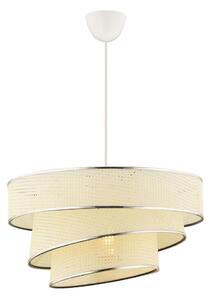 Lampadario a sospensione con cavo COUPER 1xE27/60W/230V bianco/cromo lucido